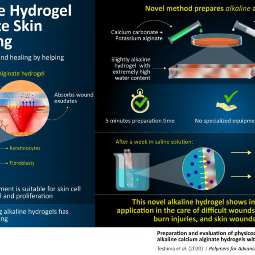 Novel alkaline hydrogel advances skin wound care