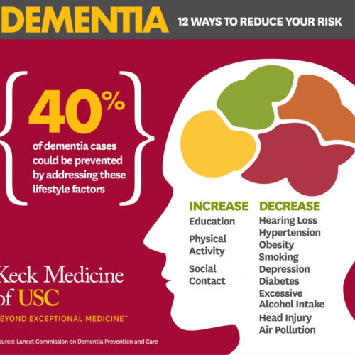 Forty percent of dementia cases could be prevented or delayed by targeting 12 risk factors throughout life