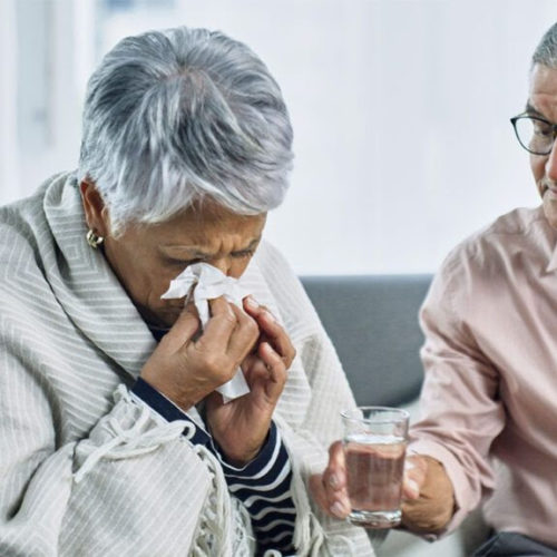 What are the symptoms of pneumonia in older adults?