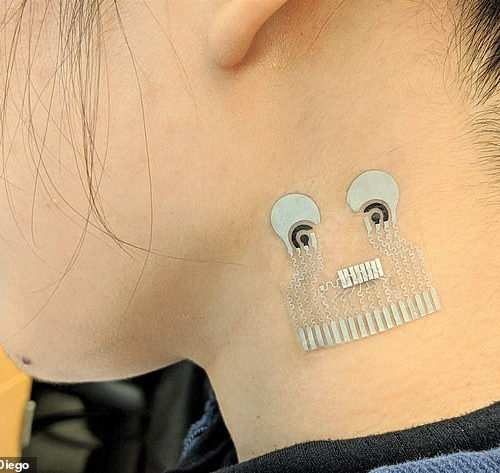 New wearable all-in-one health monitor patch attaches to the neck and can report on users’ blood pressure, diabetes and other chronic conditions