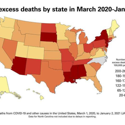 US deaths normally change less than 2% each year; in 2020, they rose nearly 23%