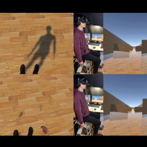 Simple foot-buzzing tech simulates the feel of walking in VR worlds