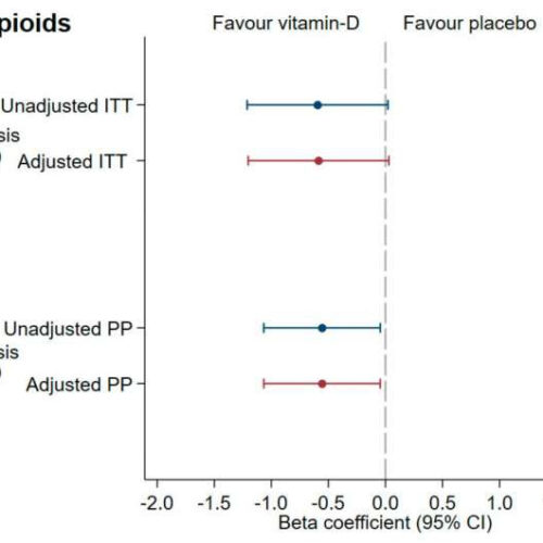 Vitamin D reduces the need for opioids in palliative cancer