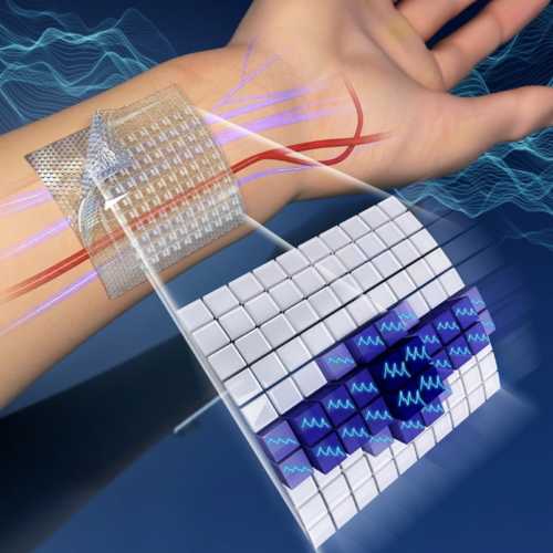 Measuring pulse waves with a hair-thin patch