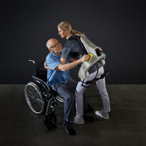 Powered exoskeleton designed to take the strain out of senior care