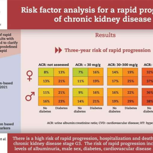 Simple measurement can predict risk of worsening of widespread kidney disease