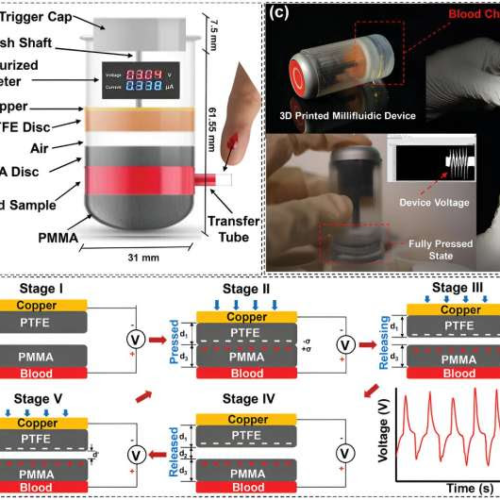 Novel blood-powered chip offers real-time health monitoring