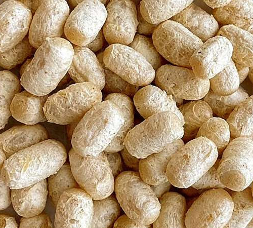 Healthful milk protein puffs are an easy snack to swallow for seniors